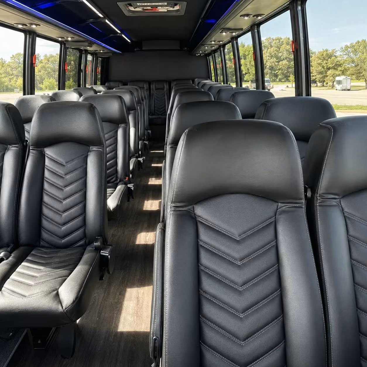25 passenger minibus inside