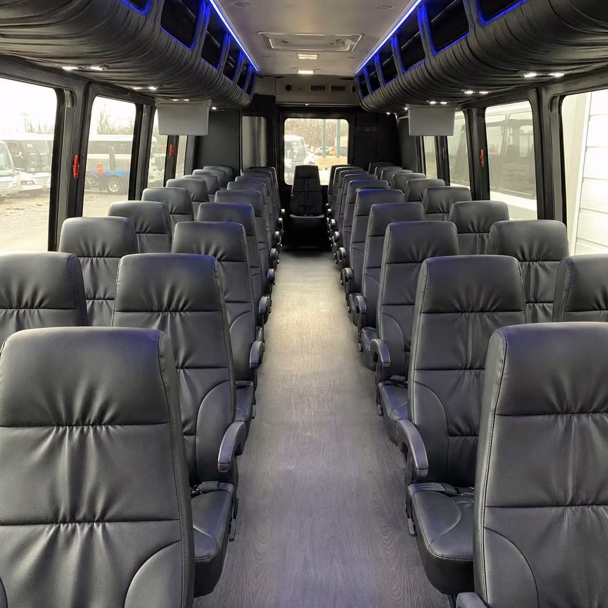 30 passenger minibus inside