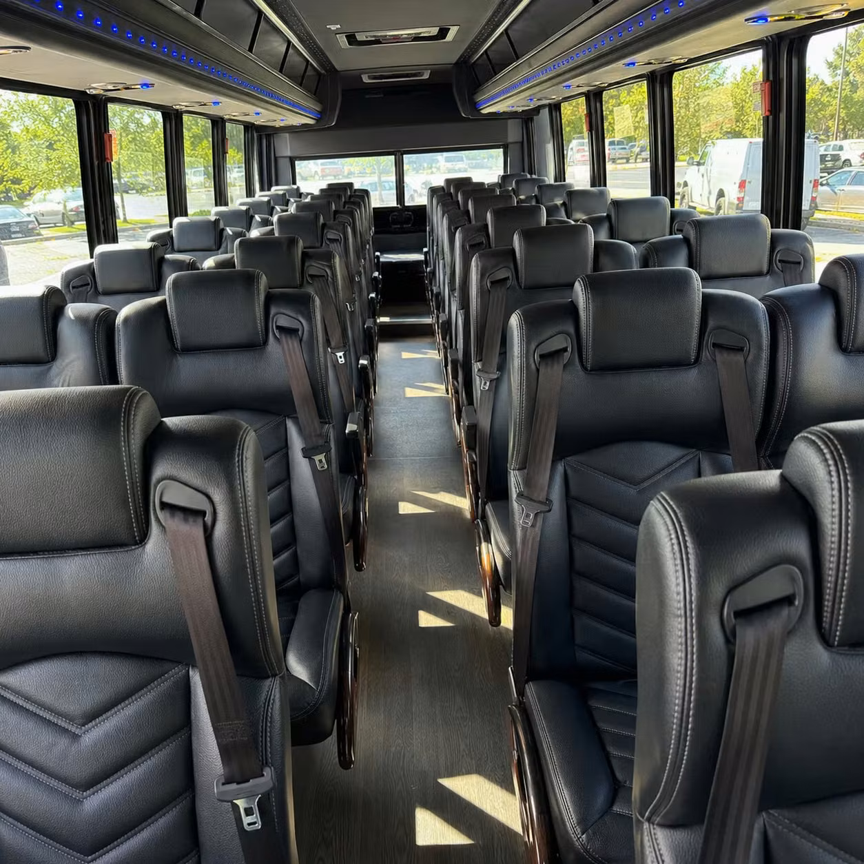 35 passenger minibus inside