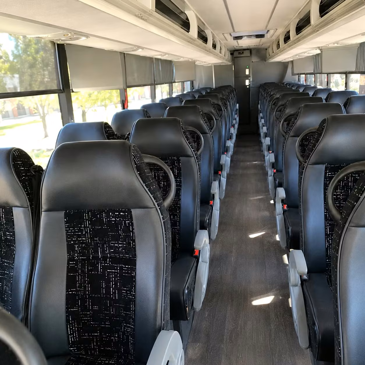 palm coast charter bus interior