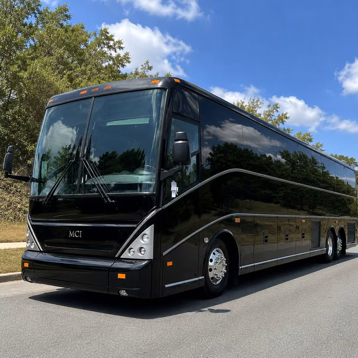 palm coast charter bus rental exterior
